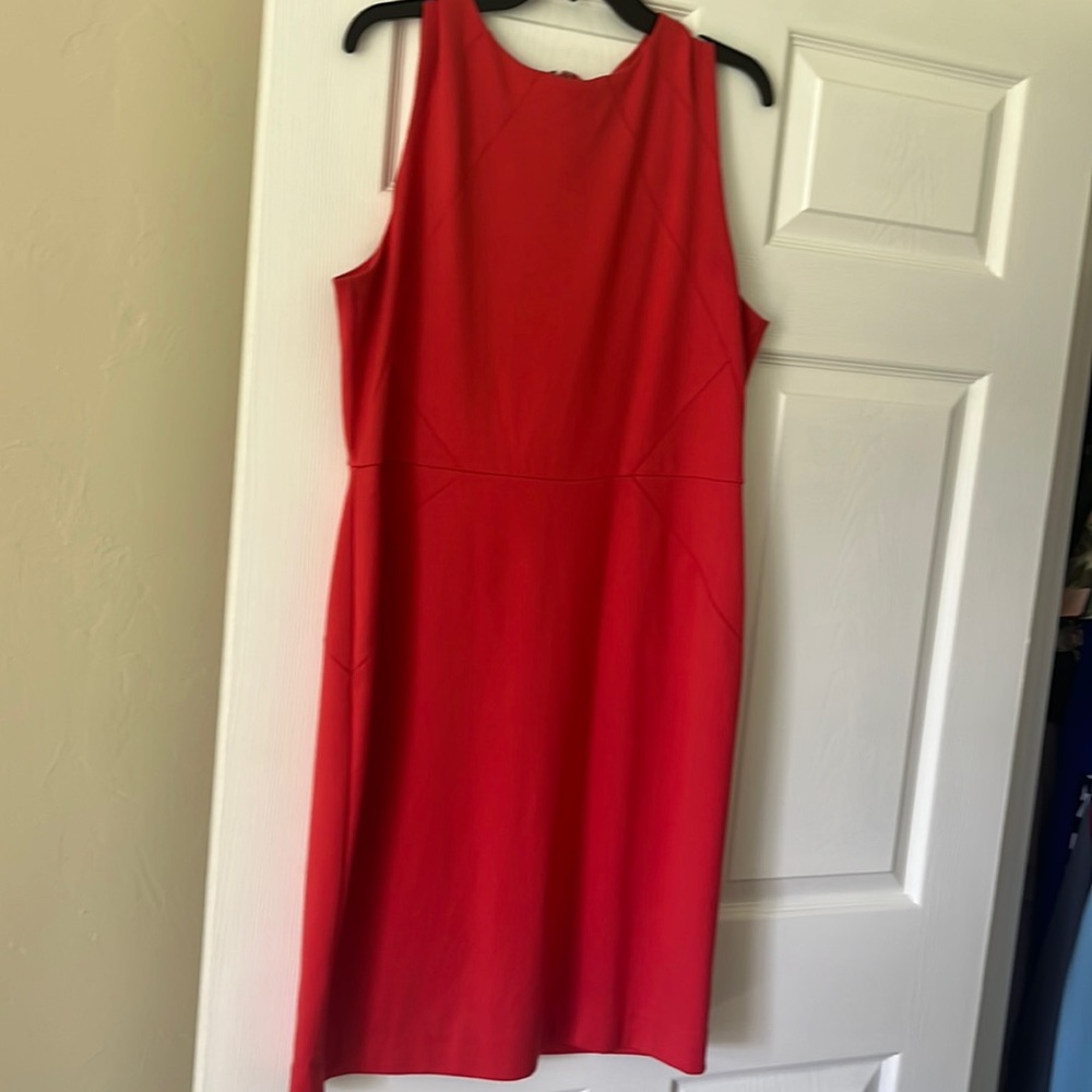 Red business casual dress